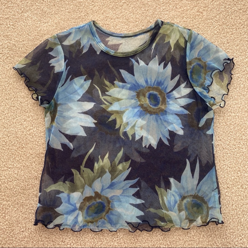 90s mesh baby tee ~